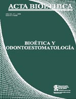 							Visualizar v. 12 n. 1 (2006): Bioética y odontoestomatología
						