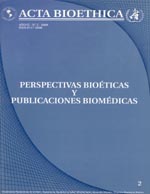 							Ver Vol. 6 Núm. 2 (2000): Perspectivas bioéticas y publicaciones biomédicas
						
