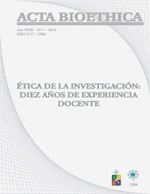 							Visualizar v. 18 n. 1 (2012): Ética de la investigación: diez años de experiencia docente
						