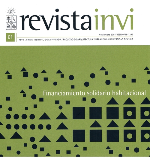 							Visualizar v. 22 n. 61 (2007): Financiamiento Solidario Habitacional
						