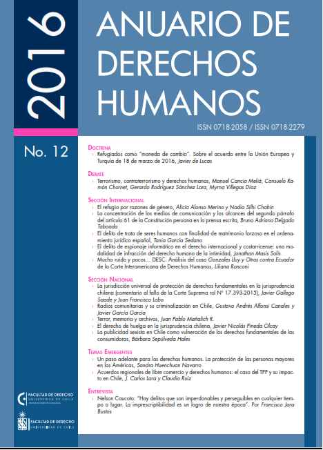 											Ver Núm. 12 (2016): Anuario de Derechos Humanos 2016
										